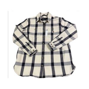 Carhartt Women’s Rugged Flex Loose Fit Flannel Shirt Long Sleeve Plaid NWT Sz S